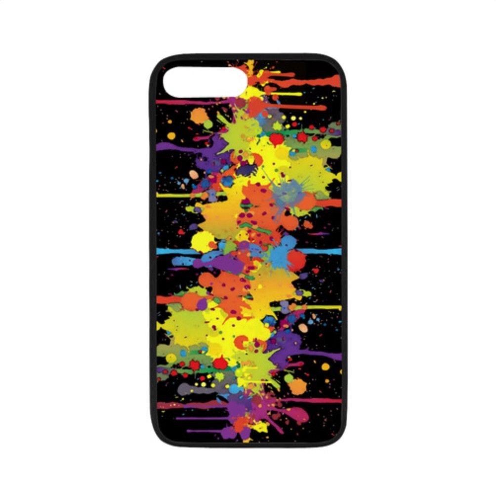 CRAZY Multicolored Double Running SPLASHES Case for iPhone 7 Plus
