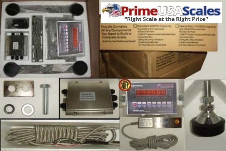 Optima Scale OP-720-5K Build It Yourself 5,000 LBS Floor Scale Package