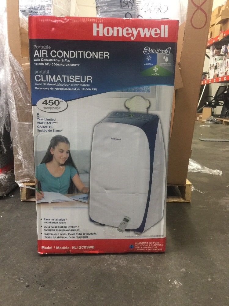 Honeywell HL12CESWB 12,000 BTU Portable Air Conditioner With Remote