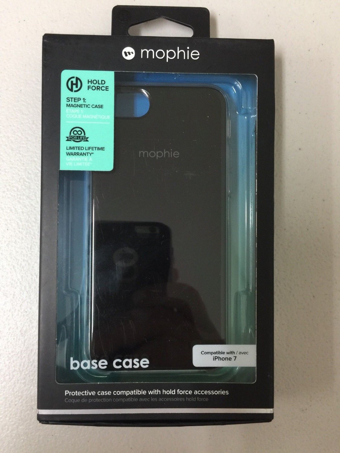 Mophie New in Case Black Base Case Gradient Hold Force for iPhone 7 Only, New