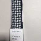Insignia - Camera Strap Plush Faux Fur Lining - Black/White
