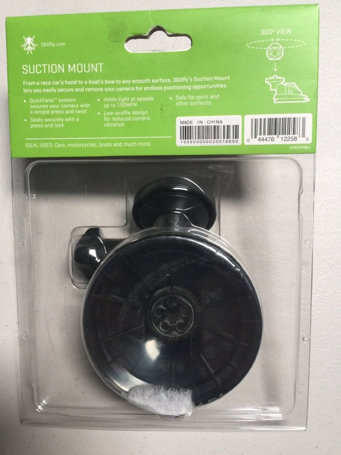360 Fly Suction Mount 360fly LPSCUPMBLK