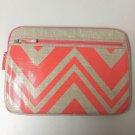 Studio C - Chevron & On Laptop Sleeve 15"-16" 38577 - Coral, Linen