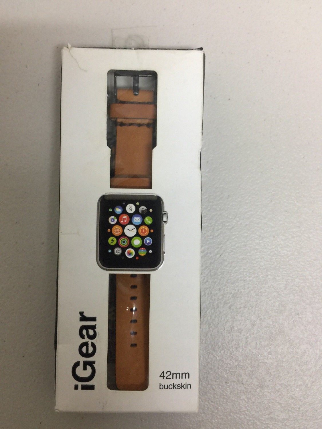 iGear Leather Watch Strap for Apple Watch 42mm - Buckskin