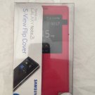 Genuine Samsung EF-CN900BPESTA Galaxy Note 3 S-View Flip Cover Case - Plum Red