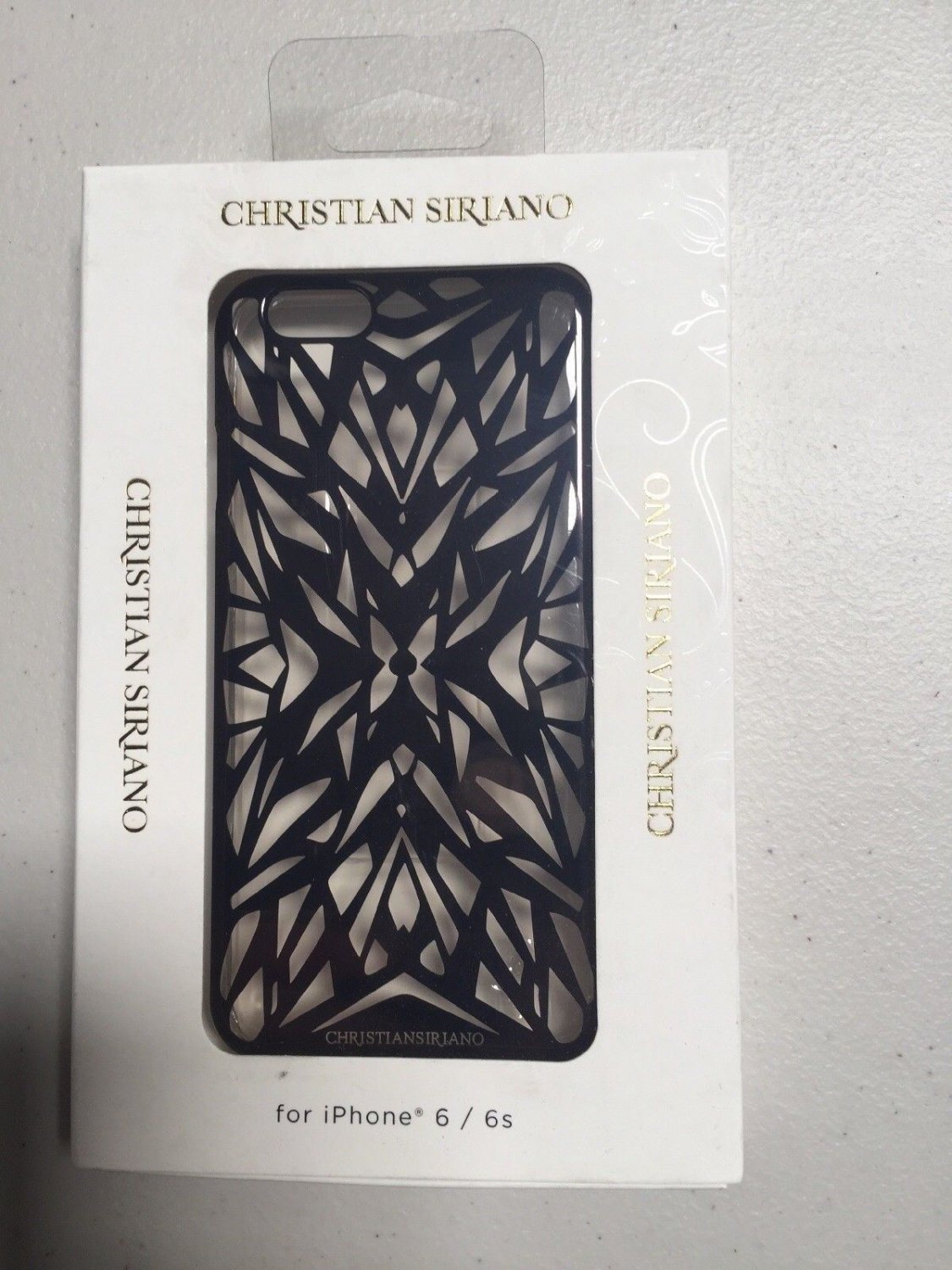 Hard Shell Case for Apple  iPhone  6 and 6s - Black/Clear Christian Siriano