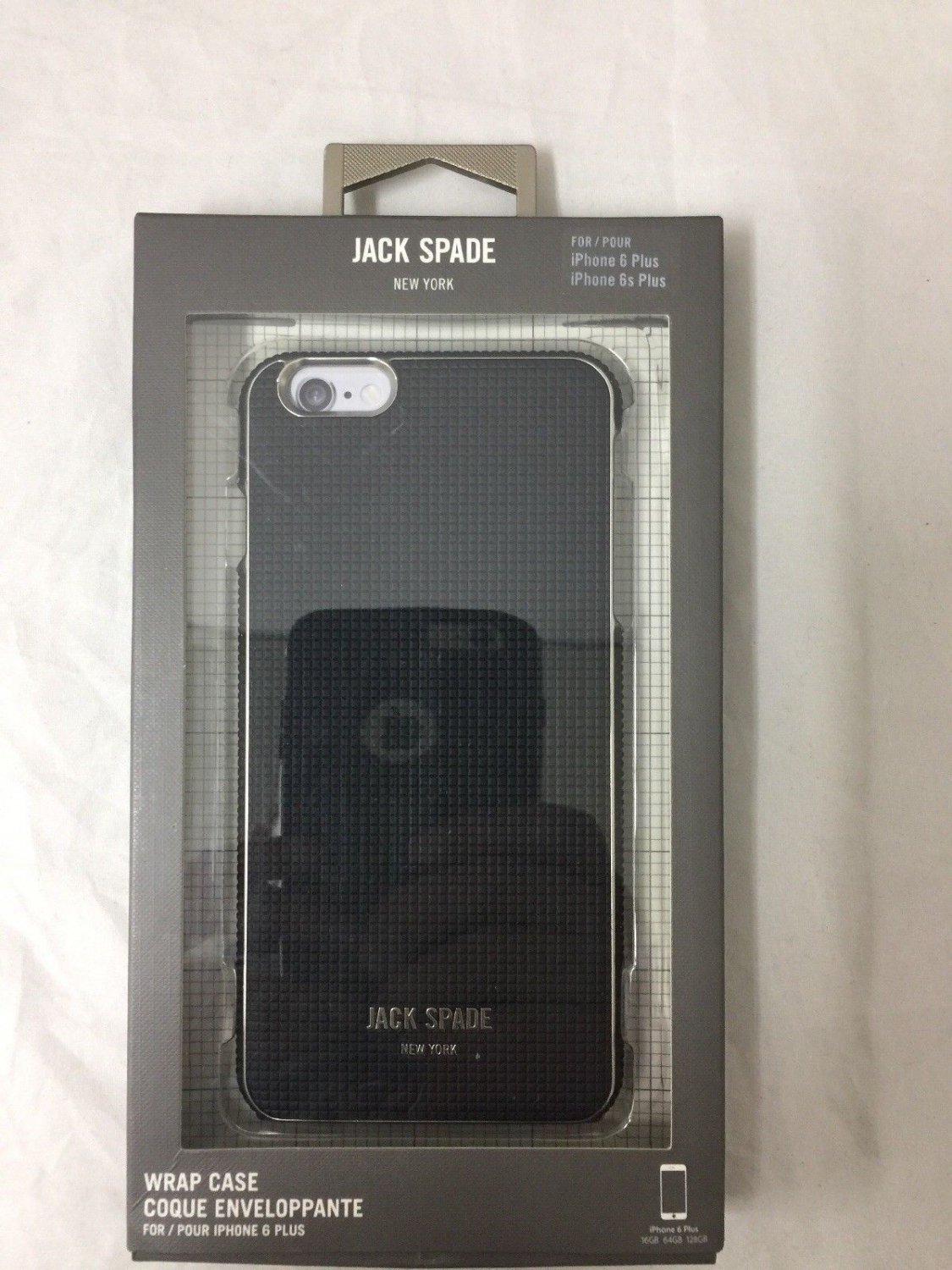 JACK SPADE iPhone 6 Plus & 6s Plus Case [Textured] Wrap Case Black