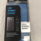 Samsung Galaxy Note 7/Note FE LED Wallet Cover Case- Blue