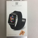 Platinum - Magnetic Stainless Steel Mesh Band for Apple Watch™ 38mm - Black