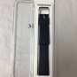 Samsung - Leather Medium Wrist Strap for Samsung Gear S3 Frontier/ Navy blue