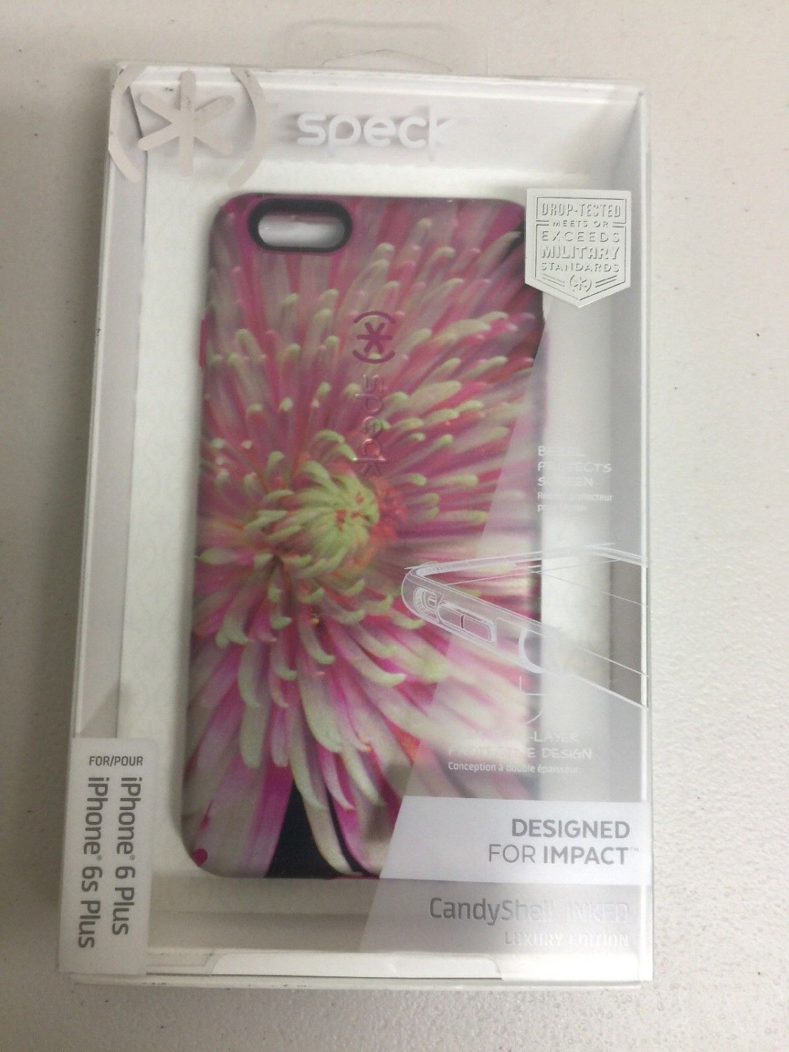 Speck CandyShell Inked Lux Edition Case Hypnotic Bloom Pink iPhone 6/6S Plus