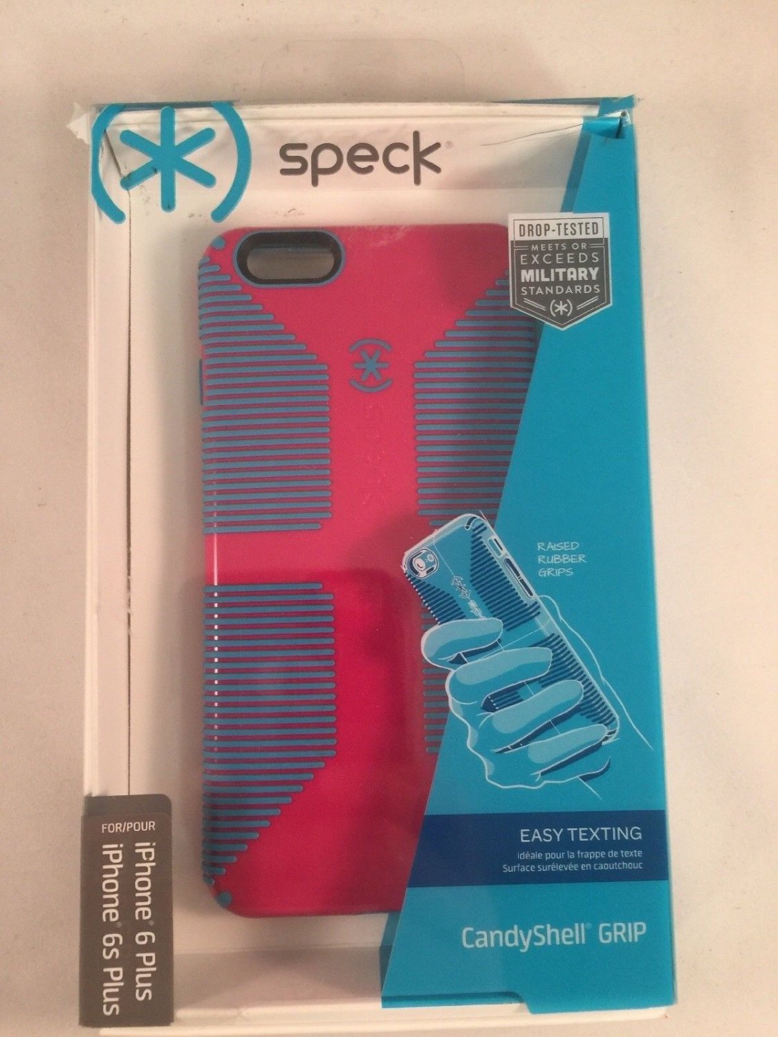 Speck CandyShell Grip Hard Cover Case fo iPhone 6 Plus iPhone 6s Plus Pink/Blue
