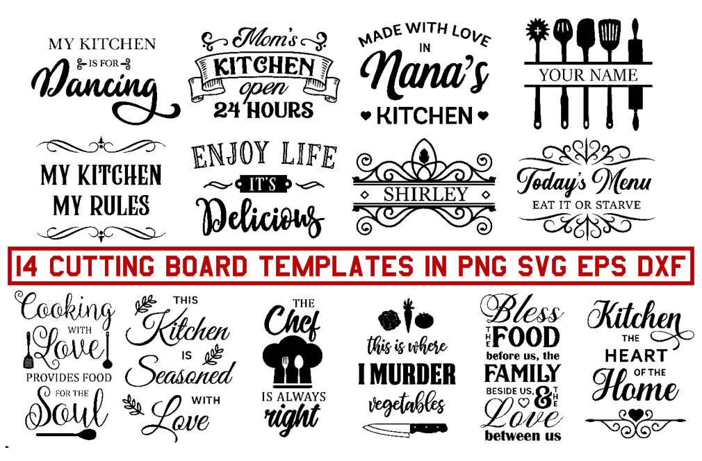 Download Cutting Board Svg Bundle, Kitchen Svg Files, Kitchen Svg ...