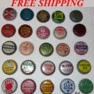 25 Bottle Caps unused with cork inserts Some hard to find /w Free Shipping