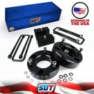 Billet 3" Front 1" Rear Blk Lift Kit 07-20 Chevy Silverado GMC Sierra 1500