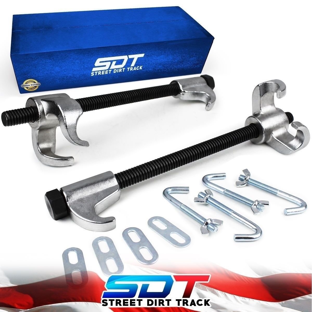 Coil Spring Compressor Removal Installation Heavy Duty Tool with Clamps