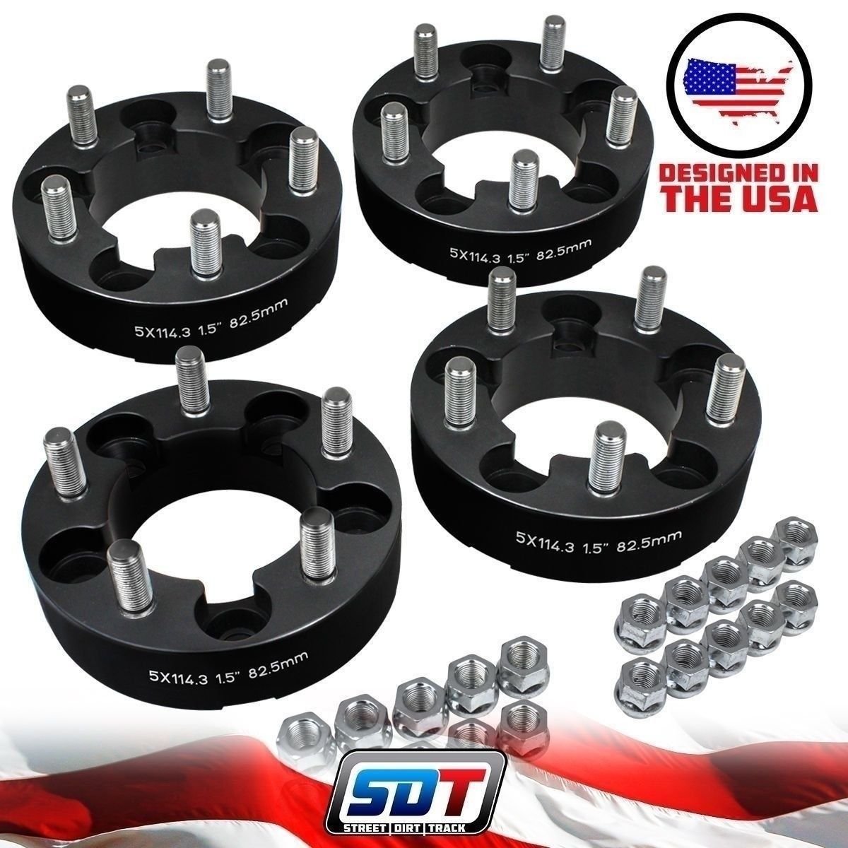 4PC 1.5" Inch Wheel Spacers Jeep Grand Cherokee Wrangler 5Lug YJ TJ XJ ZJ SJ XJ