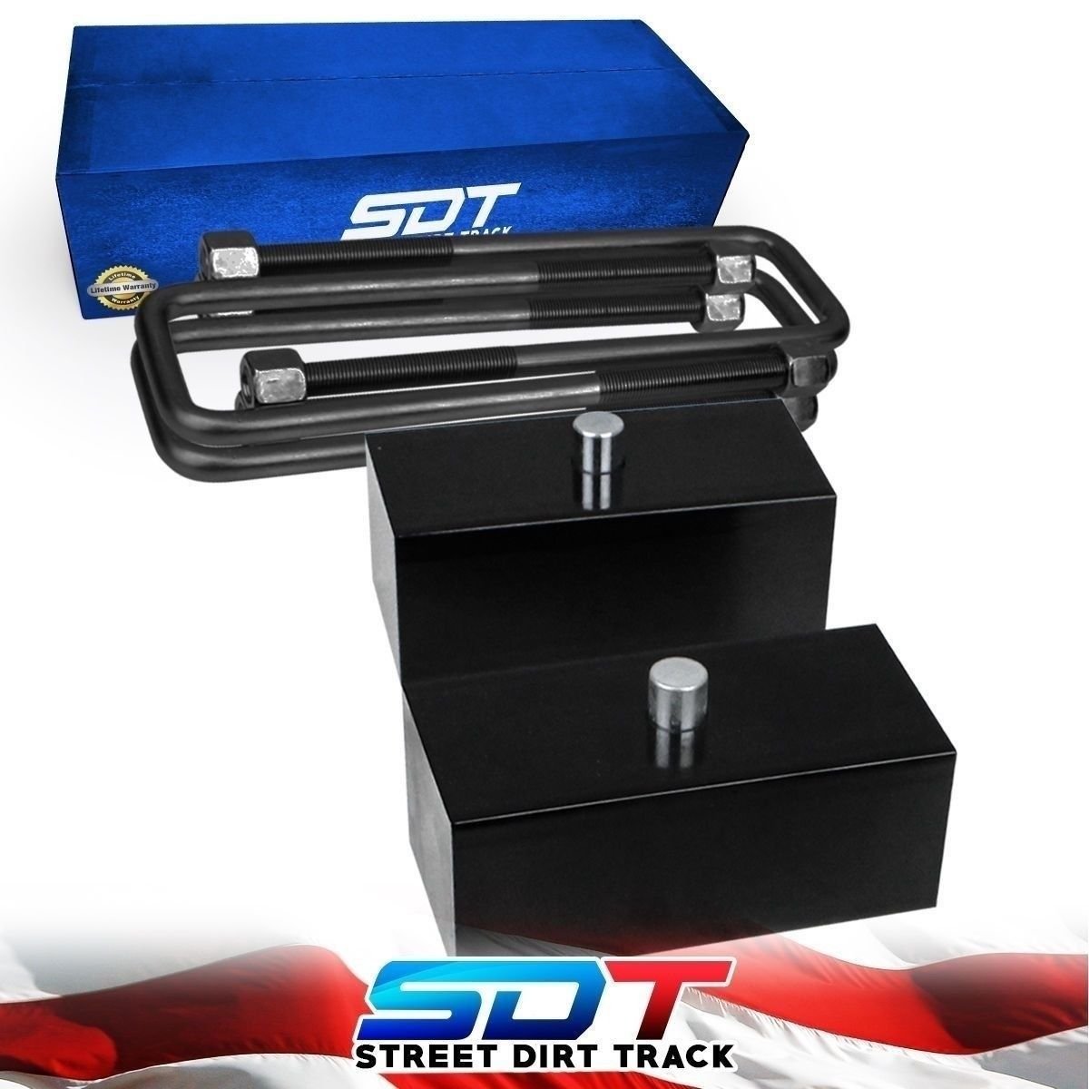 2" Inch Rear Lift Kit Blocks U-Bolts For Toyota Tundra TRD 4x2 4x4 1999-2018