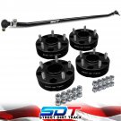 Fits 2007-2018 Wrangler JK 1.25" Wheel Spacers Hub Centric + Steering Tie Rod