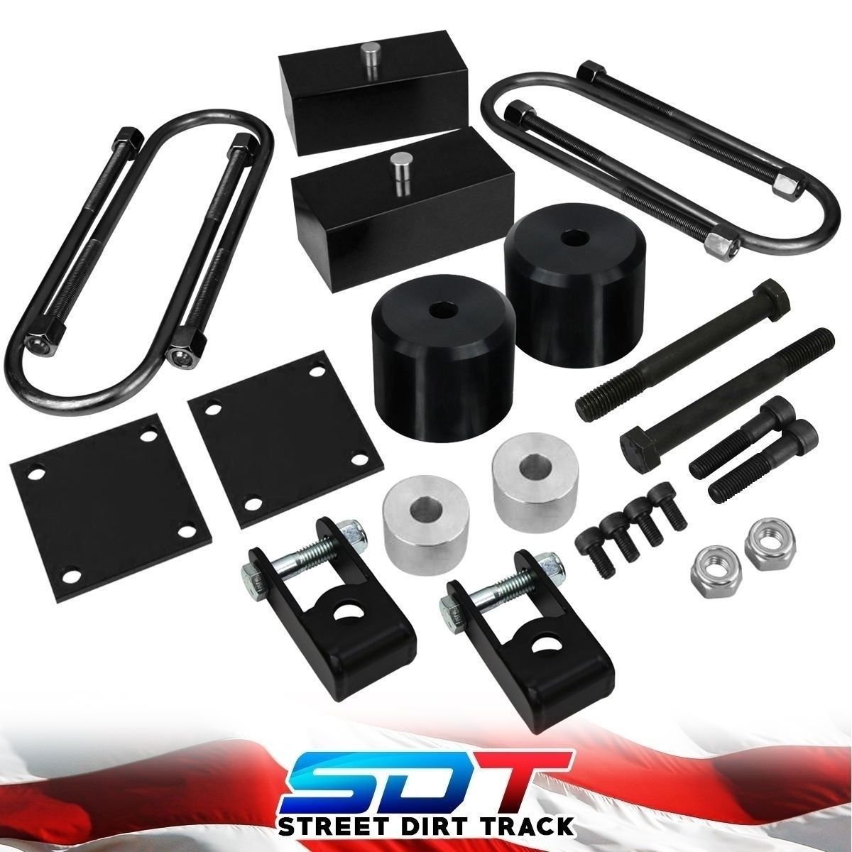 3" Front 2" Rear Full Level Lift Kit 2005-19 Ford F250 F350 Superduty Shock Ext