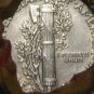 WHEAT PENNY ROLL, 3 CENT NICKEL & D" MERCURY DIME ON ENDS T-46