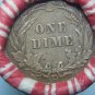 WHEAT PENNY ROLL, "D" BARBER DIME &"D" MERCURY DIME ON ENDS T-49