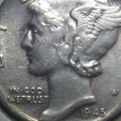 1945-P SILVER MERCURY DIME "XF"   L-83