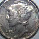1945-P SILVER MERCURY DIME "XF"   L-93