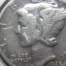1945-D SILVER MERCURY DIME "VG"   L-48