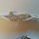 White Leather "Love" Bracelet/Choker