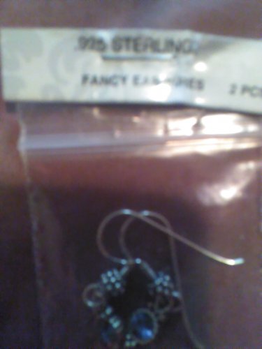 Purple Crystal Sterling Silver Earrings