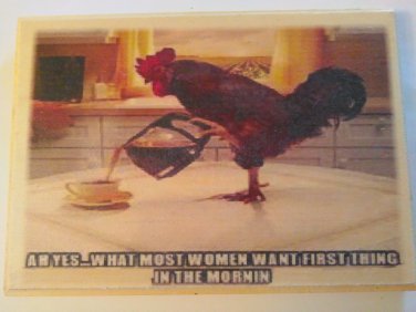 Coffee Rooster Sign