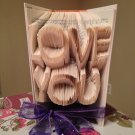 Customizable Folded Book Art - Love