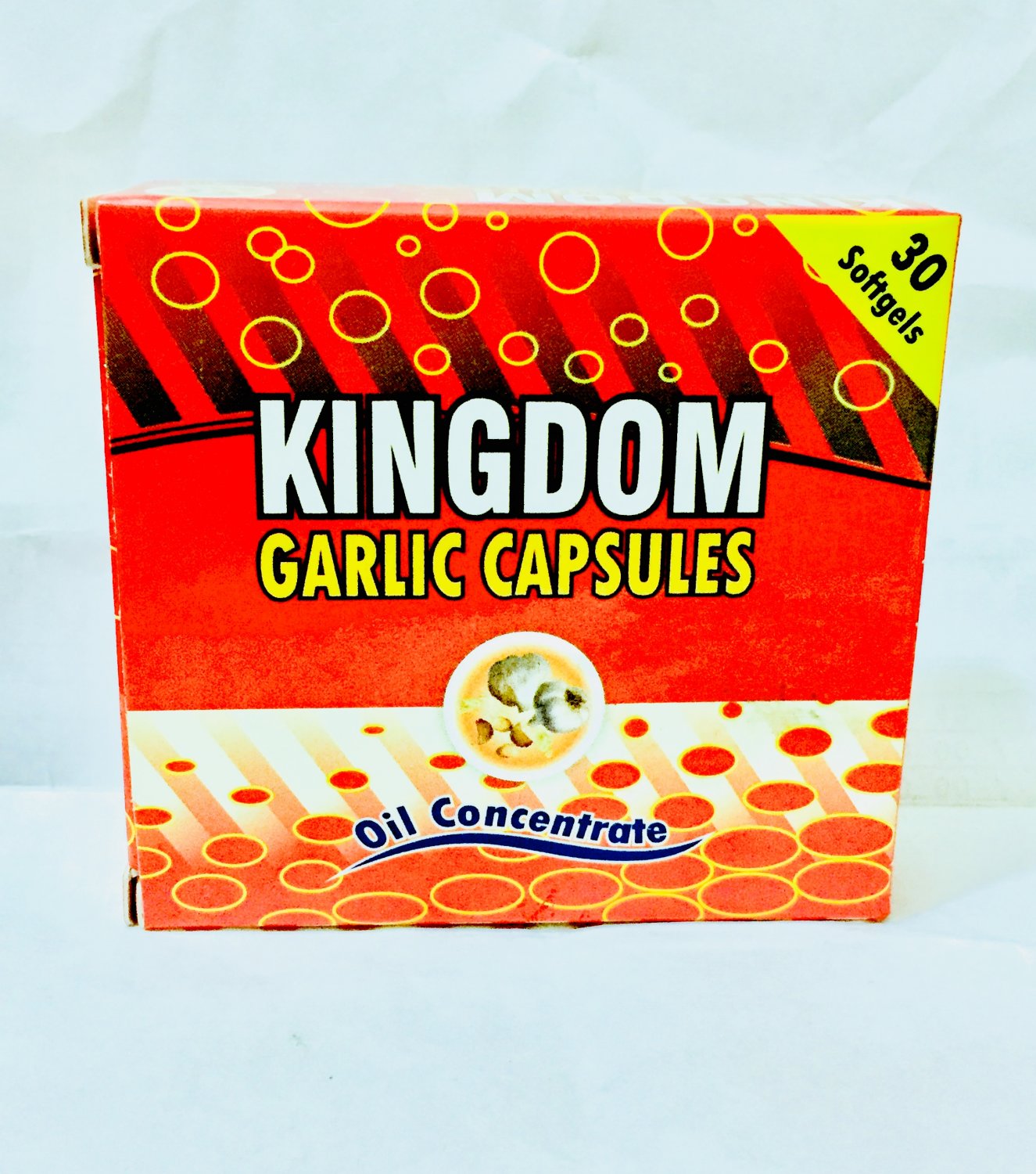 Kingdom Garlic Capsules for Stomach Ulcer, Asthma, Diabetics (150 soft-gels)