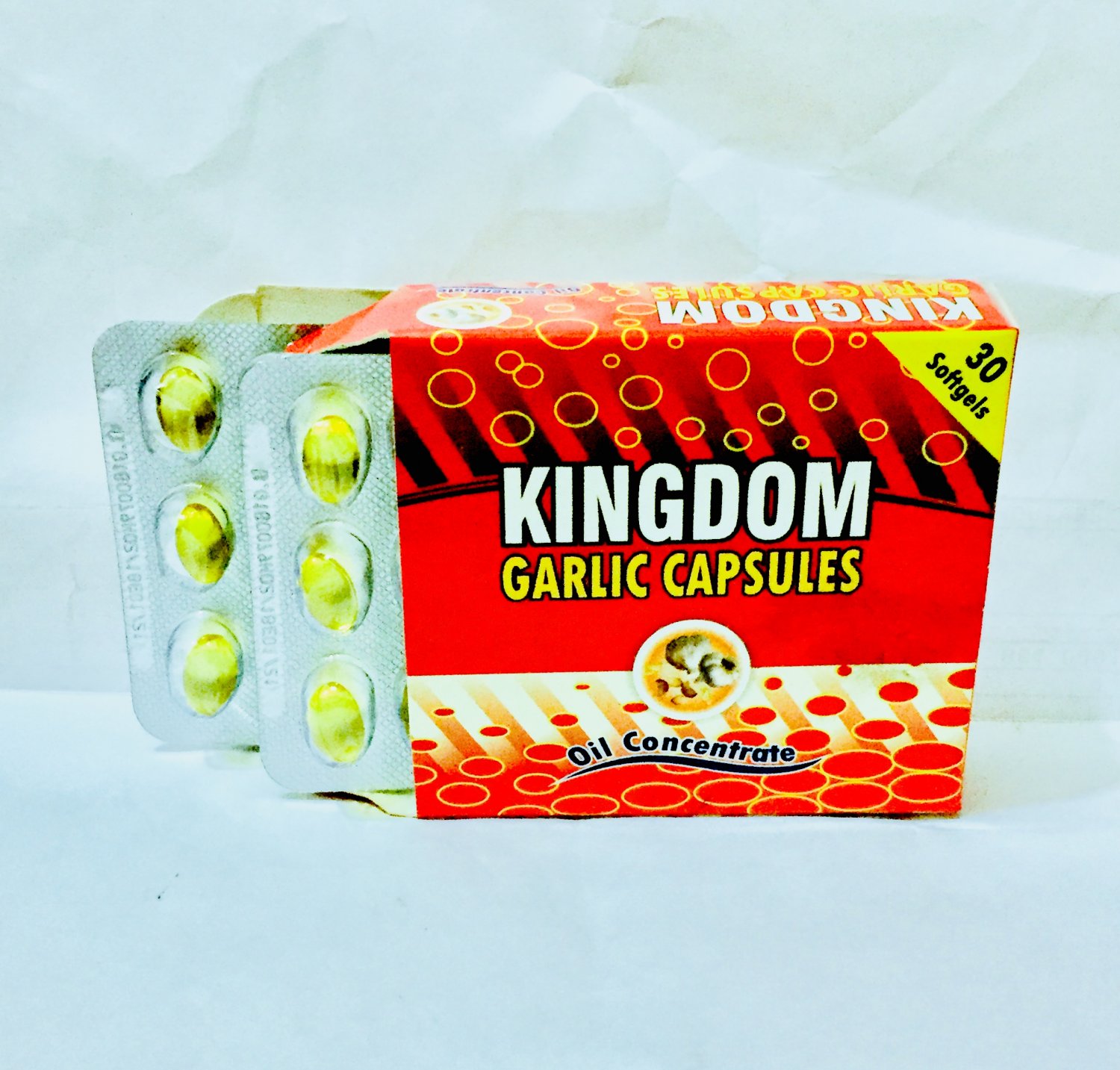 Kingdom Garlic Capsules for Stroke, Ulcer, Tumors, Asthma, Diabetes