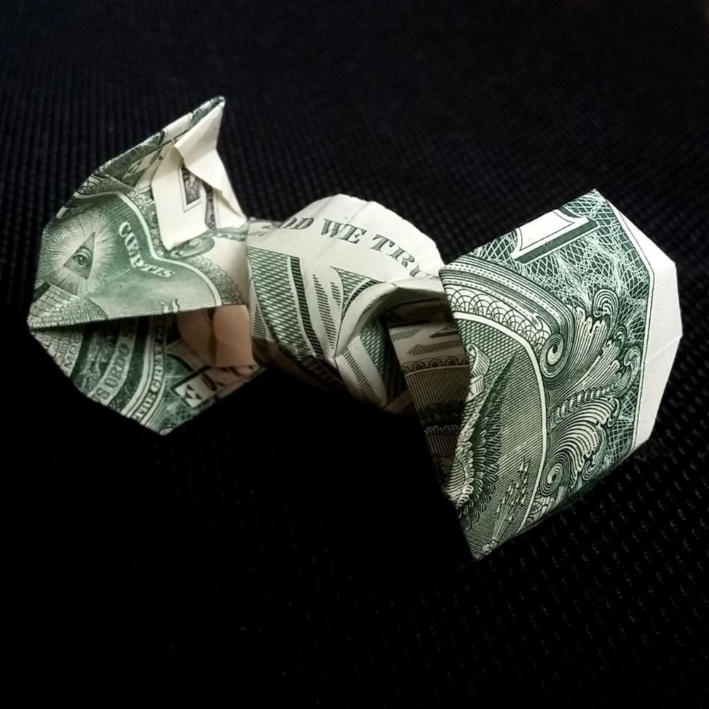 Origami Star Wars TIE Fighter 3D Gift Money Figurine Handmade Real 1