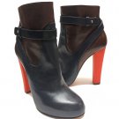 Aquazzura - Leather Tri-Color Boots - Navy - Size 37.5 EU