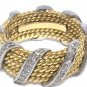 Tiffany & Co - Schlumberger Diamond Ring - Gold / Platinum - Size 6 Great Resale