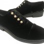 Stuart Weitzman - Velvet Oxfords - Black - Size 7 M US