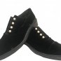 Stuart Weitzman - Velvet Oxfords - Black - Size 7 M US