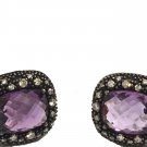 David Yurman - Midnite Melange Amethyst Earrings - Silver
