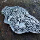 King and queen gothic brooch pin , love and vices artefact of desire