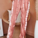 Pink Pocketed Tie dye Knit Joggers