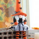 Orange Halloween Witch Gnomes Plush Doll Holiday Decor