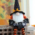 Black Halloween Wizard Gnomes Plush Doll Holiday Decor
