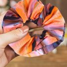 Tie dyed functional hair ring with zipper