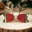 Christmas Sequin Reindeer Bow Hairclip