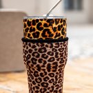 Leopard Print Reusable Insulator Coffee Cup Sleeve 30-32OZ