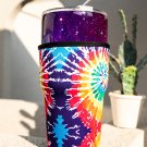 Multicolor Tie dyed Reusable Insulator Coffee Cup Sleeve