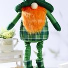 Green Saint Patrick's Day Decoration Rudolph Dwarf Doll
